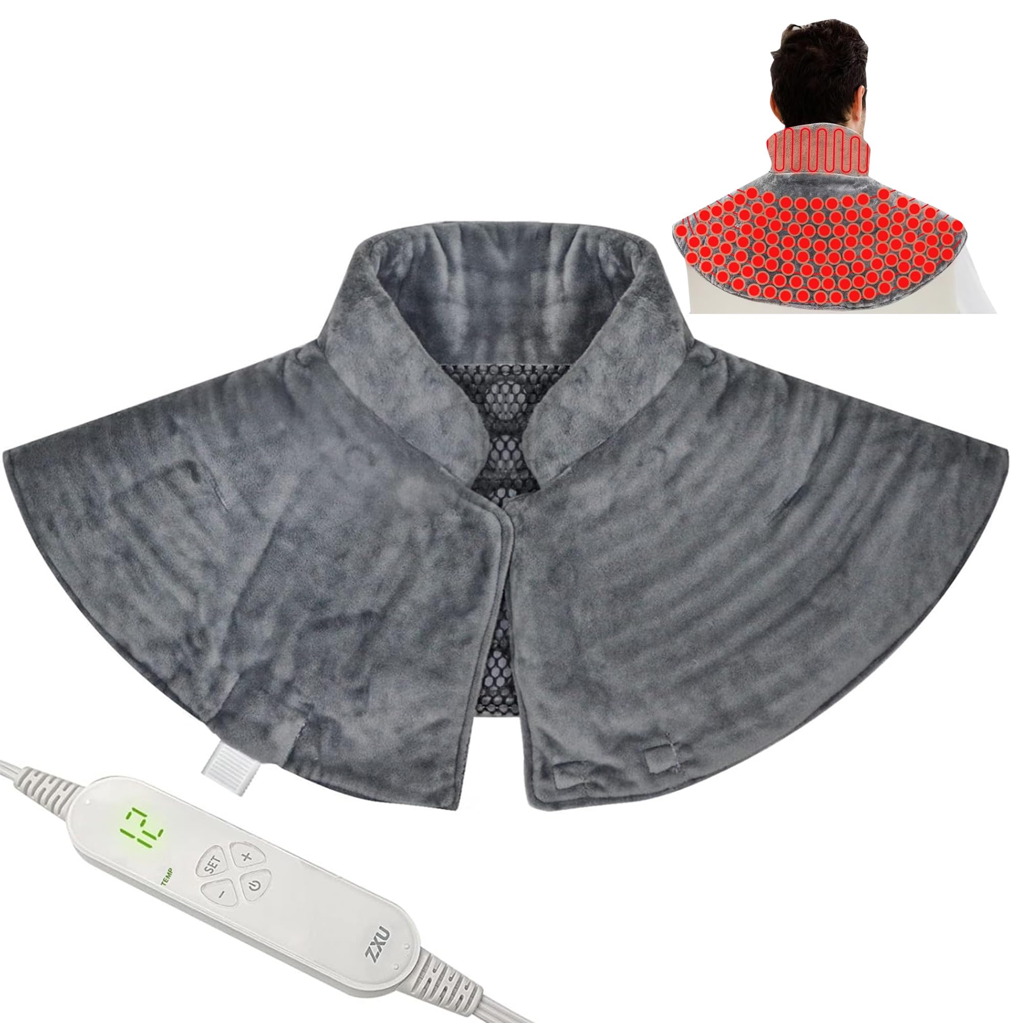 Amazon.com: ZXU Jade Stone Heating Pad for Neck and Shoulder and